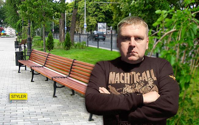 "Бить буду жестоко": львовского депутата разозлило, что его брендирование стерли со скамеек
