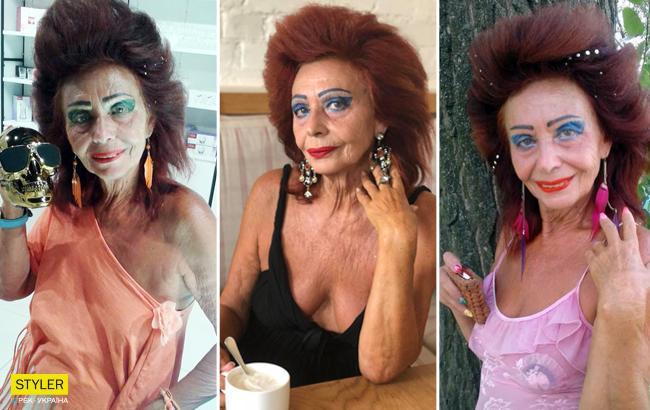 "Любить клуби та богемні тусовки": 70-річна киянка-тусовщиця змінила імідж (відео)