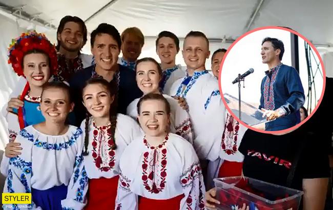 Джастин Трюдо в вышиванке посетил украинский фестиваль в Торонто (фото)