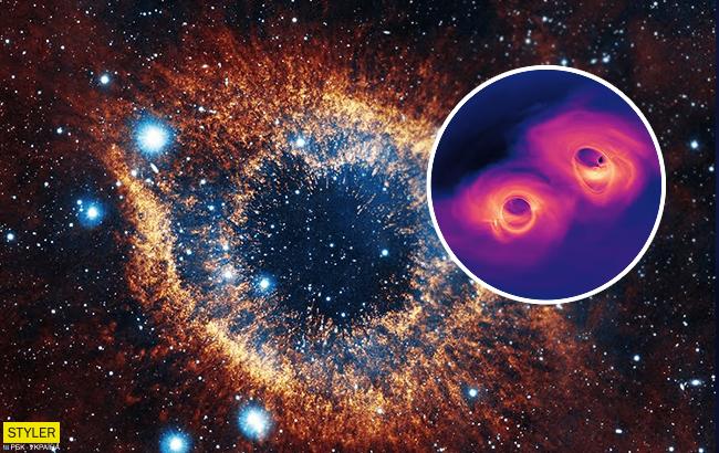 Диво в світі науки: учені NASA показали зіткнення двох чорних дір