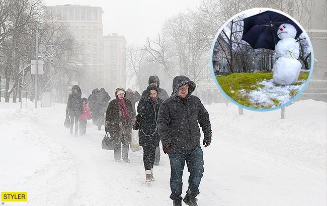 Стало відомо, де в Україні найближчим часом чекати на сніг із дощами