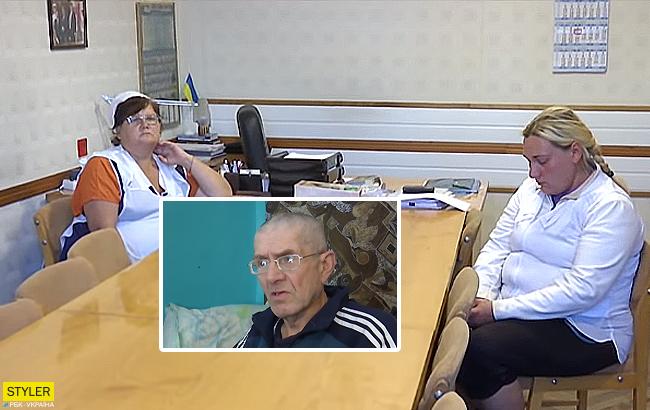Веником по лицу: в Харьковской области медсестра избила пожилого пациента с инвалидностью (видео)