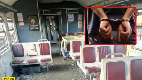 Поліція встановила вандалів, які розгромили електричку Київ-Фастів