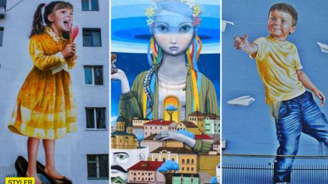 Київські мурали прикрасили 10 млн пляшок води