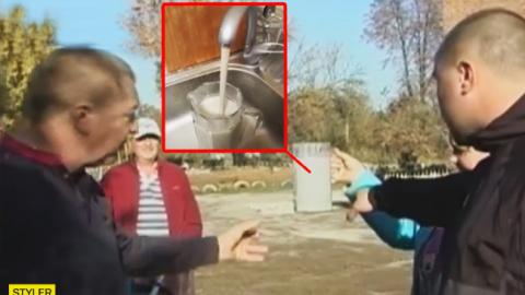 У селі на Харківщині з кранів тече "молоко"