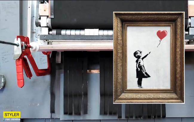 У мережі з'явилося відео, де Бенксі показав, що пішло не так під час самознищення його картини на аукціоні