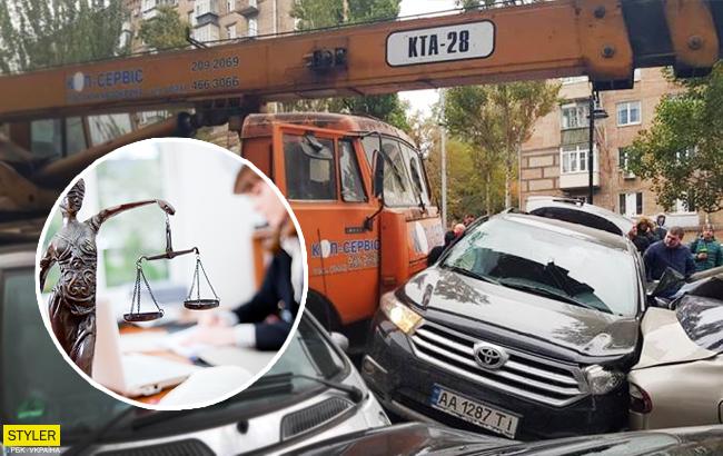 ДТП с автокраном в Киеве: юристы рассказали, как получить возмещение ущерба в подобных случаях