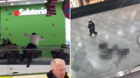 "А че, охраннику все&nbsp;равно?": в московском ТЦ&nbsp;у&nbsp;всех на глазах девушка прыгнула с 4-го этажа