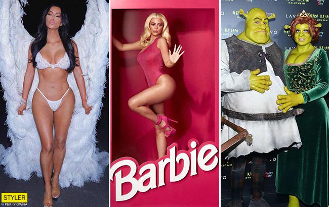 Шрек с Фионой, Барби и ангелы: яркие костюмы звезд на Хэллоуин 2018