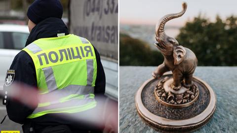 У центрі Києва вандали вкрали міні-скульптуру слона