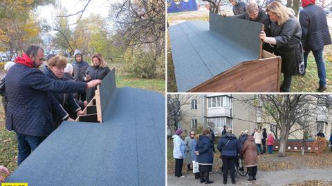 У теплоті та не в образі: у Києві небайдужі жителі спорудили "КОТедж" для котів