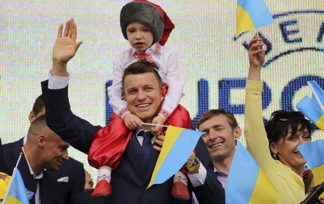 "Мрія народжує переможців": как провожали сборную Украины по футболу на Евро 2016