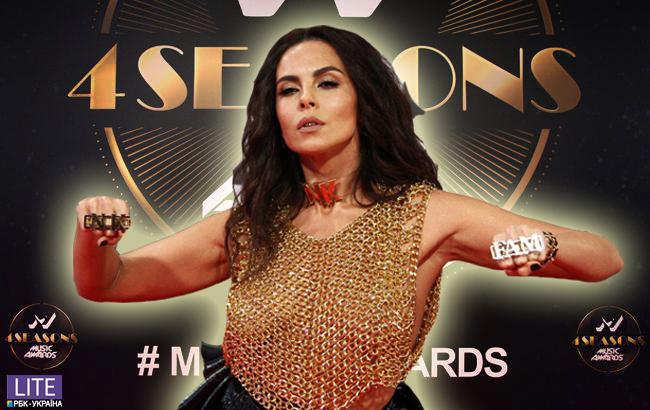 Королева епатажу: Настя Каменських здивувала "голим" нарядом на "М1 Music Awards"