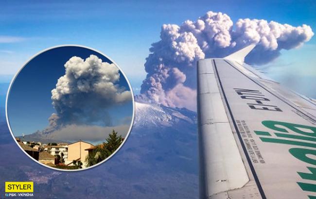 Извержение вулкана Этна: в сети показали зрелищное видео стихии