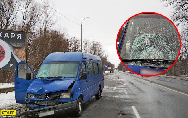 Смертельное ДТП в Чернигове: пенсионера сбила маршрутка, а вторая переехала (фото)