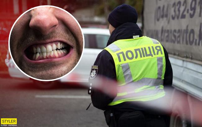 Все методы хороши: в Киеве мужчина покусал сотрудника полиции
