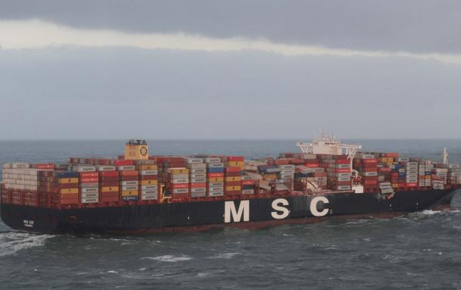 У Північному морі суховантаж втратив контейнери з отруйними хімікатами