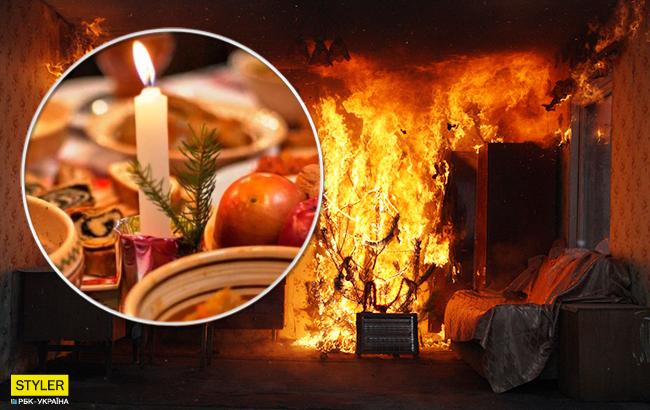 Зажгла свечу и ушла к соседке: при пожаре во Львовской области погиб ребенок