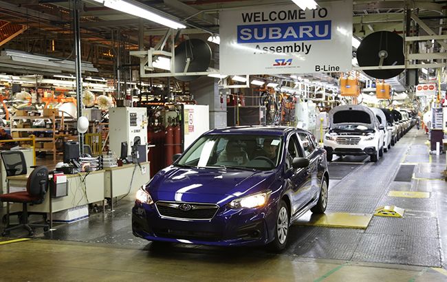 Subaru приостановила производство авто