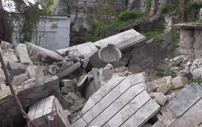 Опубликовано видео с катастрофическими разрушениями знаменитой Митридатской лестницы в Крыму