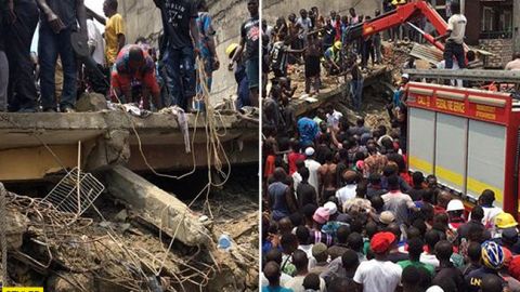 Дети плачут под завалами школы: видео с места страшного ЧП в Нигерии