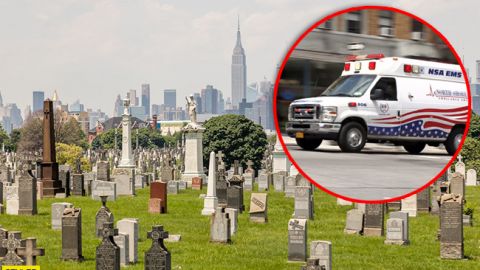 Кошмар наяву: женщину засосало в яму&nbsp;на кладбище