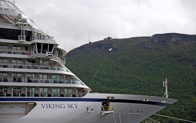 Опубликовано видео с борта круизного лайнера в Норвегии
