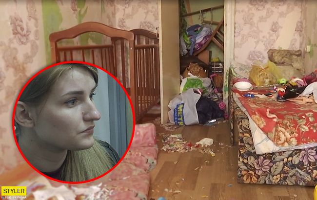 Заморила голодом детей в Киеве: журналисты попали в квартиру убийцы