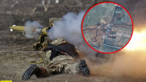 Красивые попадания: "Азов" уничтожил позицию боевиков на Донбассе (видео)