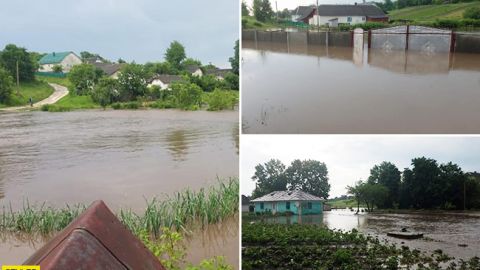 Шокуюче відео повені під Тернополем: вода зносить все на своєму шляху