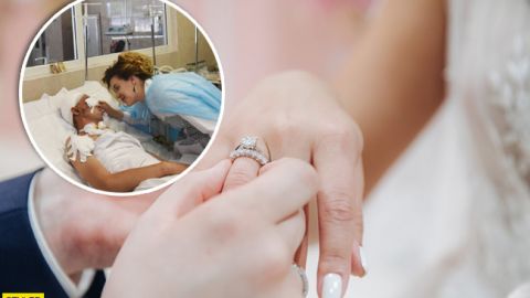 Весілля в реанімації: тяжко поранений воїн ЗСУ одружився прямо в палаті (фото)