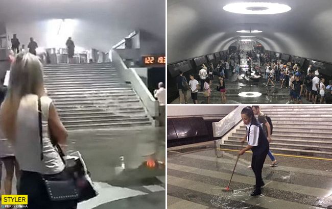 Вода лилася каскадом: нові деталі і відео НП у Харківському метро
