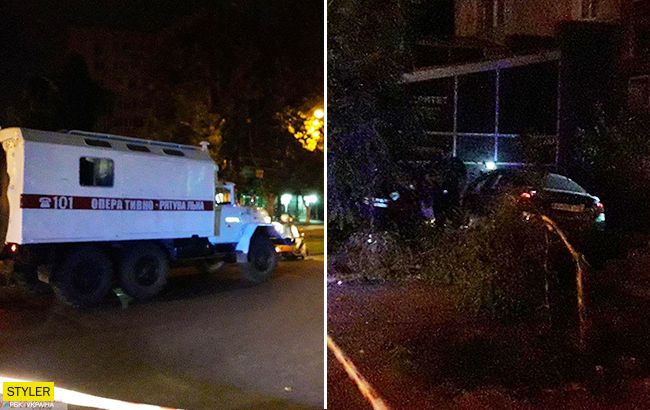 В Одессе водитель BMW снес людей на тротуаре: убегал от полиции (фото)