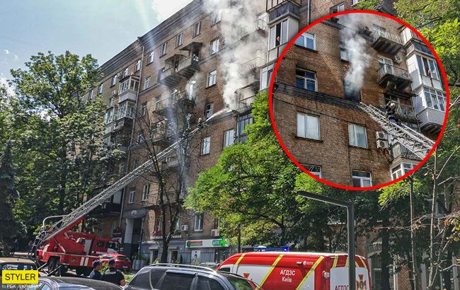 У центрі Києва в квартирі згоріла жінка: подробиці інциденту (відео)