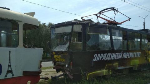 У Харкові зіштовхнулися два трамваї, є постраждалі