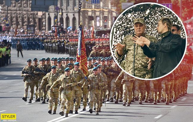 Бадоев старается: появились фото генерального прогона парада на Майдане