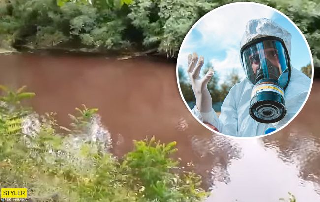 Апокаліпсис? У київському водоймищі вода кардинально змінила колір (відео)