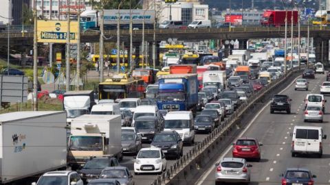 В Киеве&nbsp;образовались многочисленные пробки