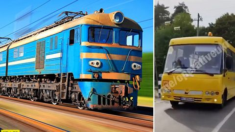 Під Львовом поїзд ледь не розчавив шкільний автобус з дітьми: з'явилося відео