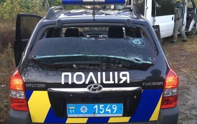 Полиция показала видео спецоперации с перестрелкой под Киевом