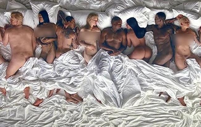 Канье Уэст в новом клипе "раздел" Трампа и Рианну