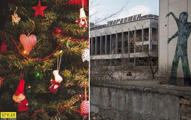 У Прип'яті встановили незвичайну новорічну ялинку: зворушливі фото