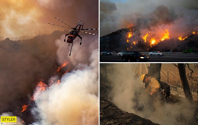 Калифорнию накрыл самый мощный пожар в истории: впечатляющие видео