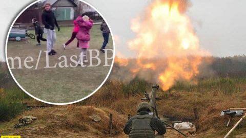 Діти грають, міни падають: окупанти обстріляли Золоте (відео)
