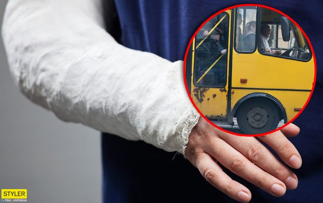 Перелом руки со смещением: в Киеве маршрутчик травмировал пассажирку