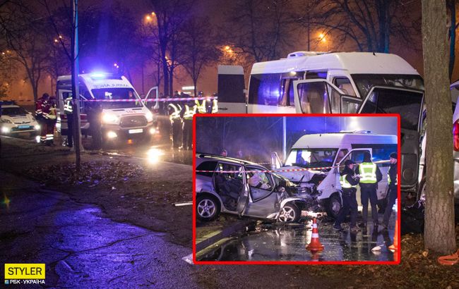 В Киеве произошло страшное ДТП с маршруткой: погибли люди