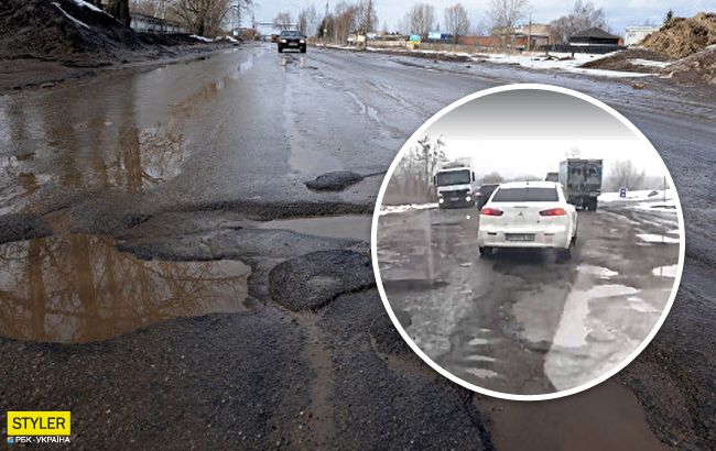 В сети показали "идеальные" украинские дороги: страшно смотреть (видео)
