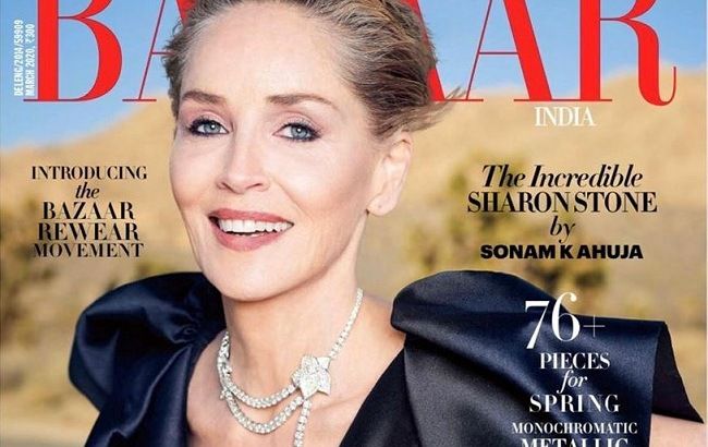 В дерзких нарядах и в объятиях молодого парня: 62-летняя Шэрон Стоун блистает в откровенной съемке для Harper's Bazaar