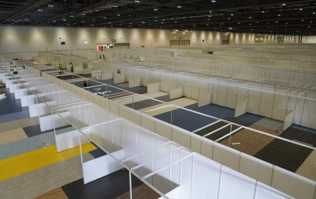 У Лондоні виставковий центр перетворили у тимчасовий шпиталь