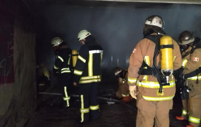 Пожар на Крещатике ликвидировали